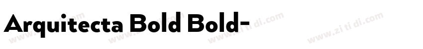 Arquitecta Bold Bold字体转换
